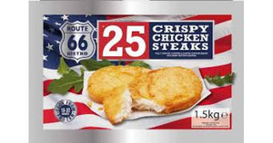 Route 66 Crispy Chicken Steaks 1.5kg