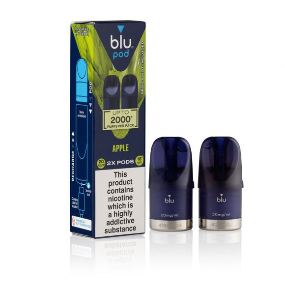 Blu Bar Pods Apple 2x2ml (2000 Puffs) Premier Kirkconnel Blu Bar Pods Apple 2x2ml (2000 Puffs) Premier Kirkconnel