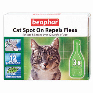 Beaphar Cat Spot On Flea Repellent 12 weeks