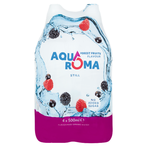Aquaroma Still Forest Fruits Flavoured Spring Water 4 x 500ml