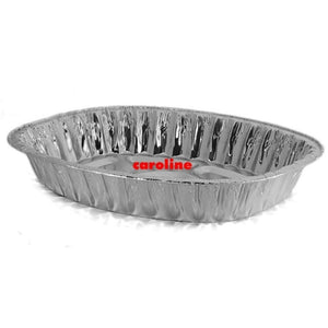 Caroline Oval Roasting Tray - Silver 42cm x 32cm