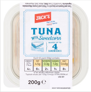 Jack's Tuna with Sweetcorn 200g