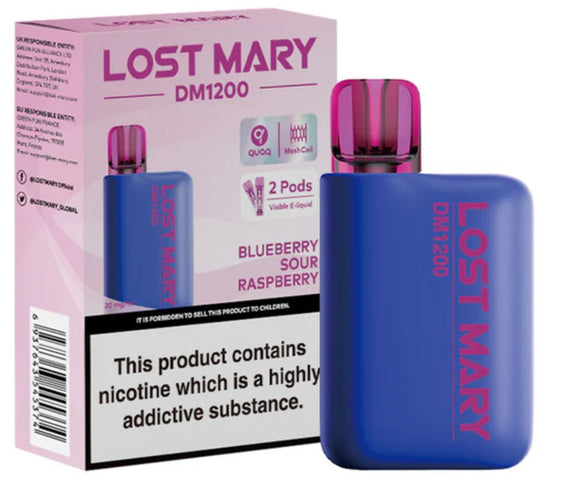 Lost Mary 20mg DM600 x2 Blueberry Sour Rasperry