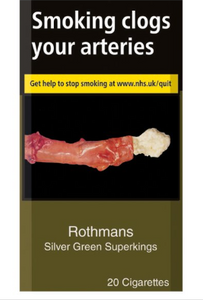 Rothmans Silver Green Superkings 20 Cigarettes