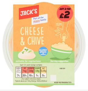 Jack's Cheese & Chive Dip 170g