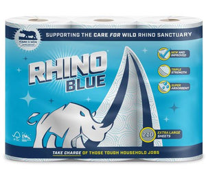 Rhino Blue Kitchen Roll 3 Ply 3 Rolls