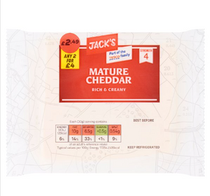 Jack's Mature Cheddar 200g