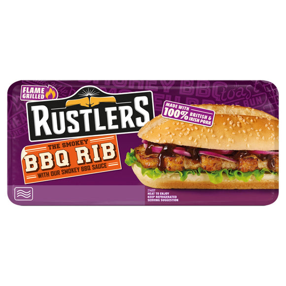Rustlers The Smoky BBQ Rib with Our Smoky BBQ Sauce 157g