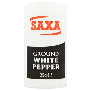 Saxa ground white pepper 25g