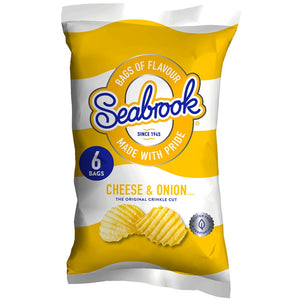 Seabrook cheese & onion 6pk