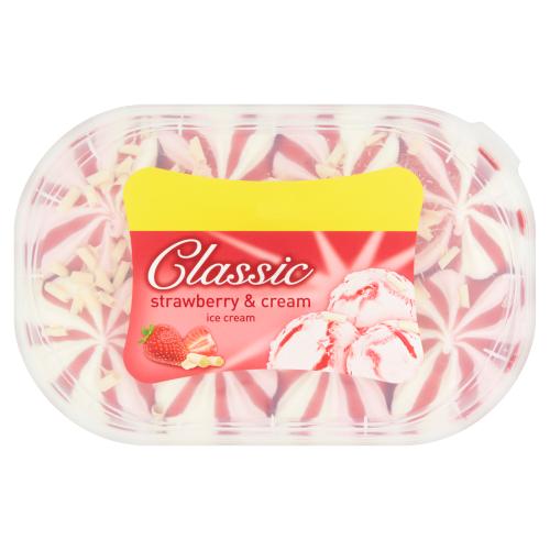 Classic Strawberry & Cream Tub 900ml