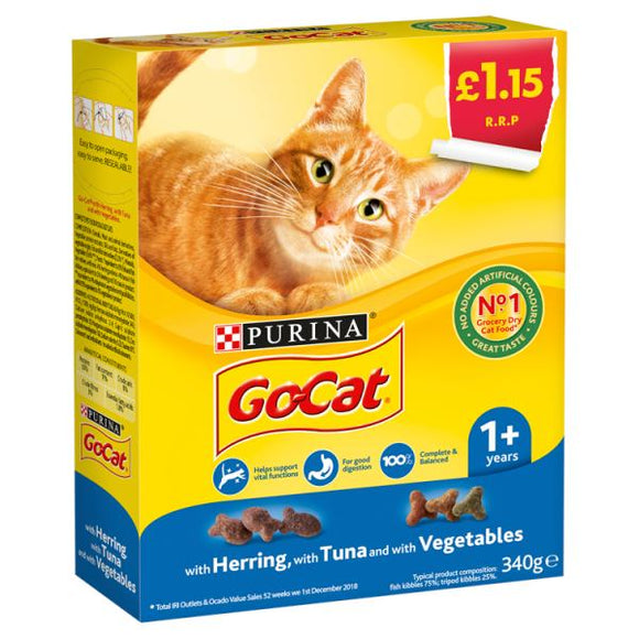 GoCat - Tuna and Herring Mix with Vegetables - 340g