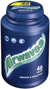 Airwaves gum menthol & eucalyptus tub 64g