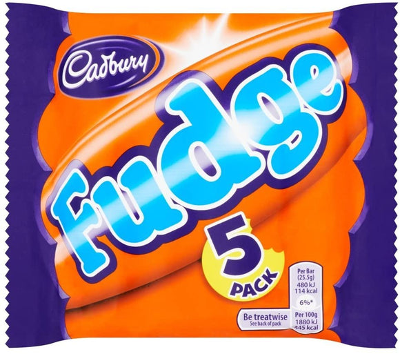 Cadbury fudge multipack 5 x 25.5g