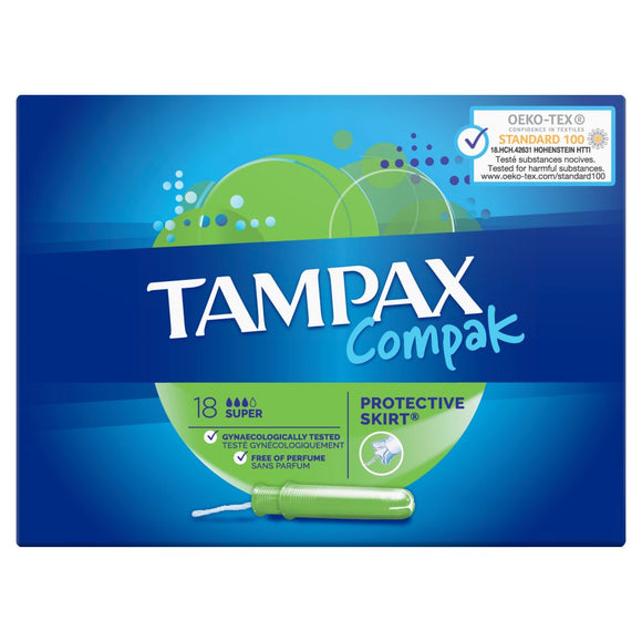 Tampax compak super  18's