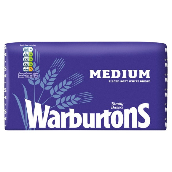 Warburtons medium white 800g