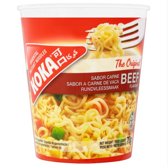 Cup store noodles beef