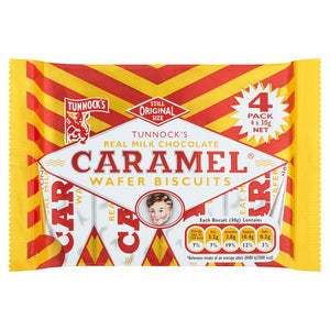 Tunnocks caramel wafers  4 pack