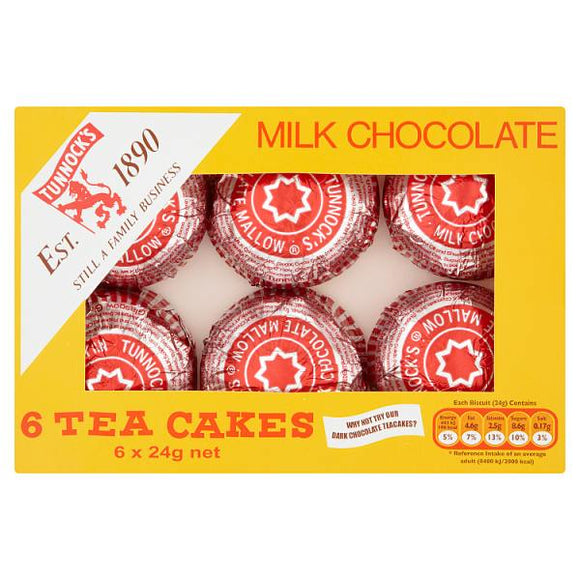 Tunnocks choc teacakes   6 pack