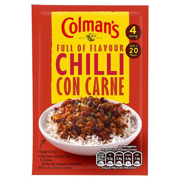 Colmans sauce mix chilli con carne 50g