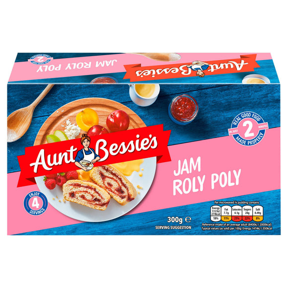 Auntie Bessie Jam Rolly Poly 300g