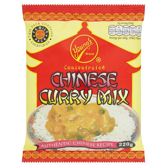 Yeungs curry mix chinese 220g